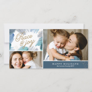 Cerulean Holiday Foto Card Feiertagskarte