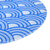 Cerulean Scales Decorative Glas Cutting Board Schneidebrett (Ecke)