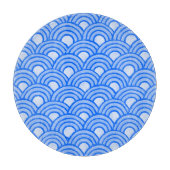 Cerulean Scales Decorative Glas Cutting Board Schneidebrett (Vorderseite)