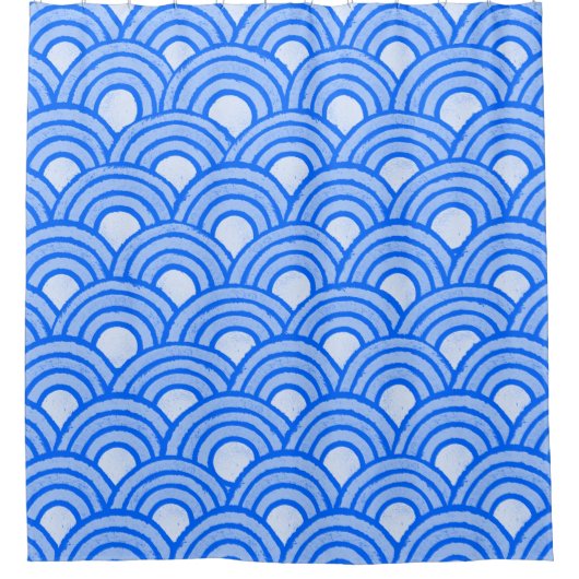 Cerulean Scales Duschvorhang (Vorderseite)