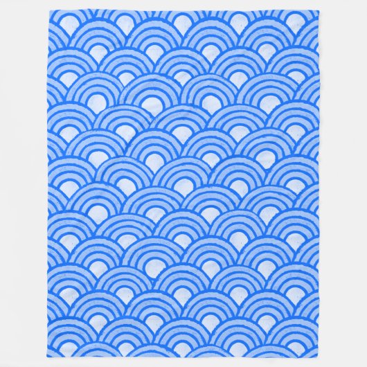 Cerulean Scales Fleece Blanket (Vorderseite)