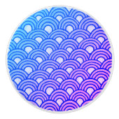 Cerulean Scales Gradient Keramik Knob Keramikknauf (Vorderseite)