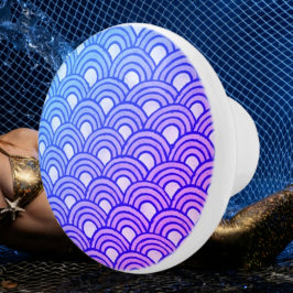 Cerulean Scales Gradient Keramik Knob Keramikknauf