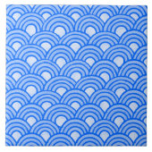 Cerulean Scales Keramik Tile Fliese (Vorderseite)