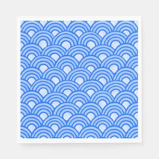 Cerulean Scales Paper Napkin Serviette (Vorderseite)