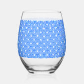 Cerulean Scales Stemless Weinglas Ohne Stiel (Vorderseite)