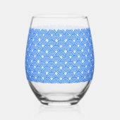 Cerulean Scales Stemless Weinglas Ohne Stiel (Rückseite)