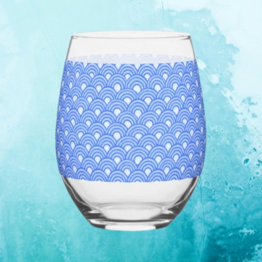 Cerulean Scales Stemless Weinglas Ohne Stiel