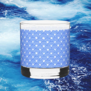 Cerulean-Schuppen-Felsen-Glas Whiskyglas
