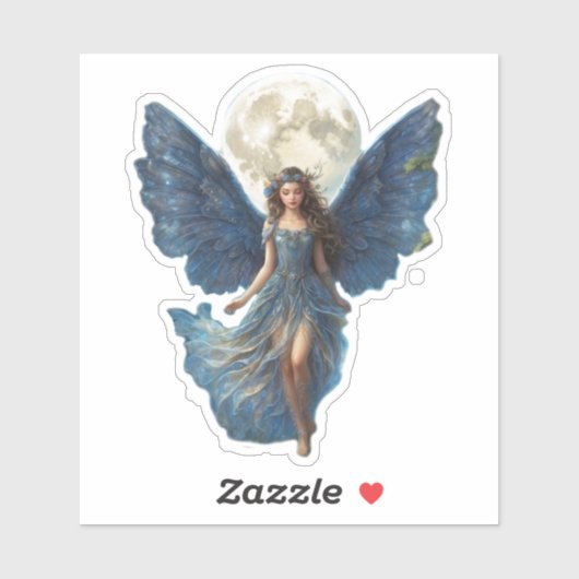 Cerulean Serenity Fairy - Sticker Cutout (Blatt)