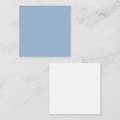 Cerulean Solid Color Mitteilungskarte (Vorne/Hinten)