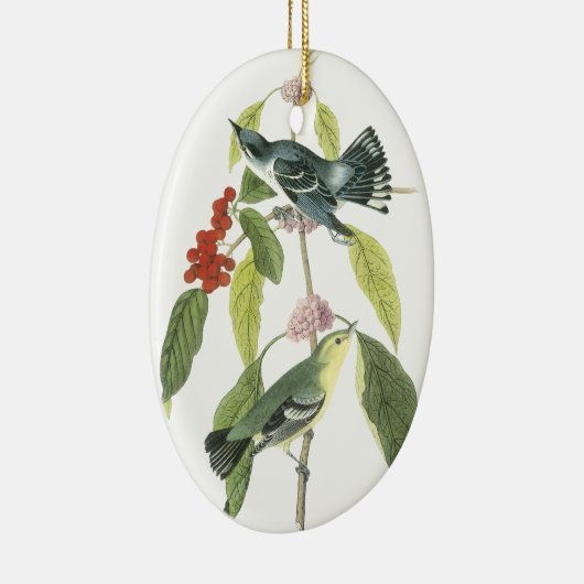 Cerulean Trällerer, John Audubon Keramik Ornament (Rechts)
