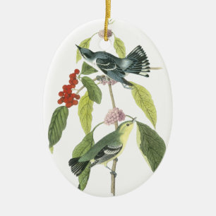 Cerulean Trällerer, John Audubon Keramik Ornament