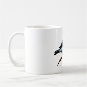 Cerulean Trällerer: Vogel: Öl-Pastellkunst auf Kaffeetasse (Links)