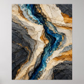 Cerulean-Verwerfungs-Kunstprint Poster (Vorne)