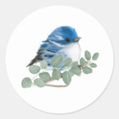 Cerulean Warbler Bird Stickers (Vorderseite)