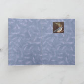 cerulean warbler Danke Karte (Innenseite)