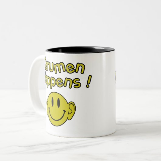 Cerumen geschieht zweifarbige tasse (Vorderseite Links)