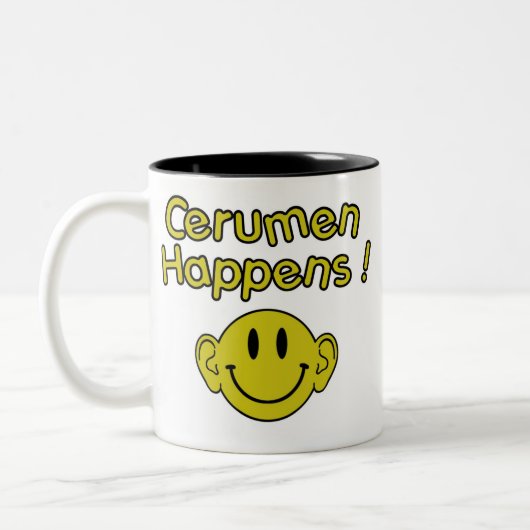 Cerumen geschieht zweifarbige tasse (Links)