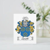 Cerutti Familienwappen Postkarte (Stehend Vorderseite)