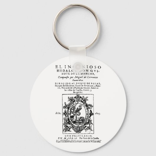 Cervantes — Don Quixote De La Mancha Schlüsselanhänger (Vorderseite)