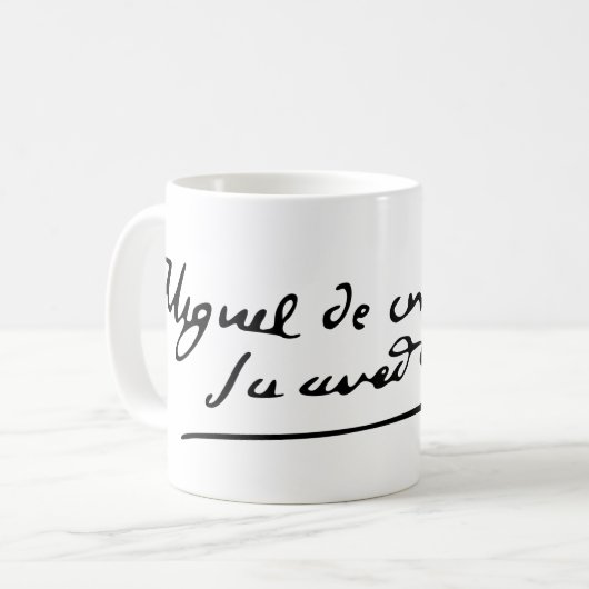 Cervantes Signature Kaffeetasse (Vorderseite Links)