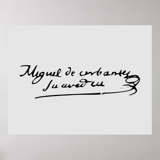 Cervantes Signature Poster (Vorne)