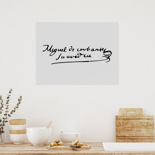 Cervantes Signature Poster (Küche)