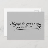 Cervantes Signature Postkarte (Vorne/Hinten)