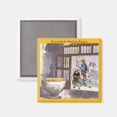 Cervantes Tauferer Schriftart Alcalá de Henares Magnet (Vorderseite/Rückseite)