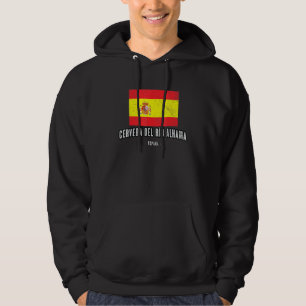 Cervera Del Ro Alhama Spanien Es Flag Stadt Bander Hoodie