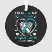 Cervical Cancer Awareness Ornament (Rückseite)