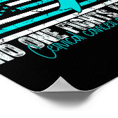 Cervical Cancer Awareness Women Men Cervical Cance Poster (Ecke)