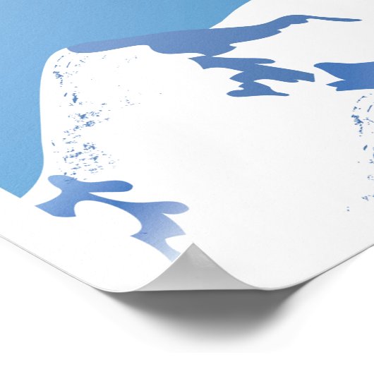 Cervinia, Breuil, Valle d’Aosta, Italien, Ski Poster (Ecke)