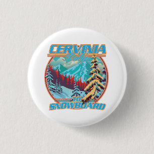 Cervinia italy Snowboarding-Logo Button