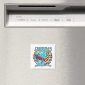 Cervinia italy Snowboarding-Logo Magnet (In Situ (Geschirrspüler))