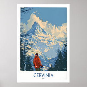Cervinia-Reiseposter - Italien 1 Poster