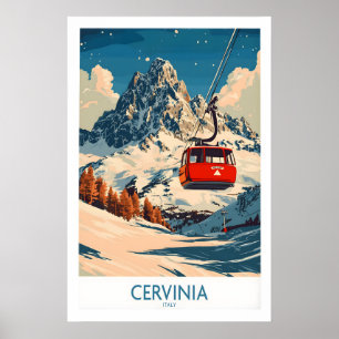 Cervinia Skiplakat 1 Poster