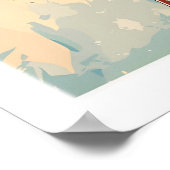 Cervinia-Wandkunst Skidruck Italien 1 Poster (Ecke)