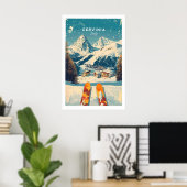 Cervinia-Wandkunst Skidruck Italien 1 Poster (Heimbüro)