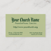 César de Bus (SLE 001) Visitenkarte (Rückseite)