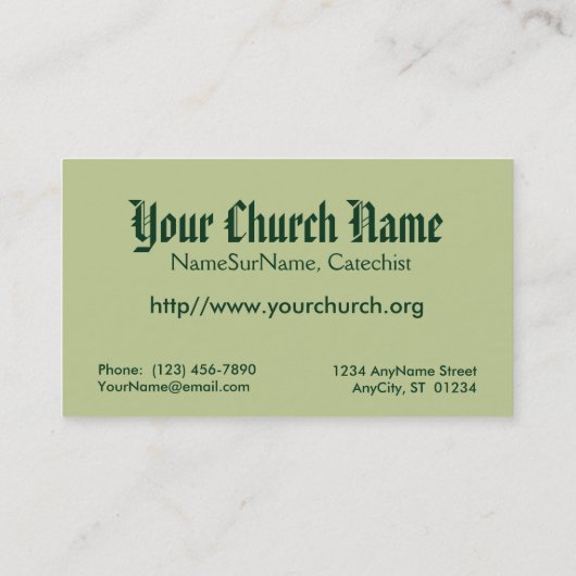 César de Bus (SLE 001) Visitenkarte (Rückseite)