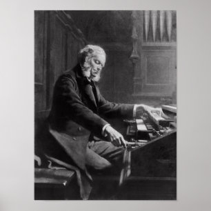 Cesar Franck an der Konsole des Organs Poster