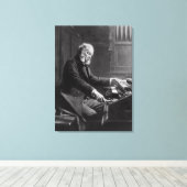 Cesar Franck an der Orgelkonsole Leinwanddruck (Insitu (Holzboden))