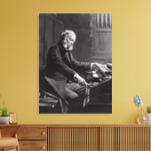 Cesar Franck an der Orgelkonsole Leinwanddruck (Insitu (Wohnzimmer))