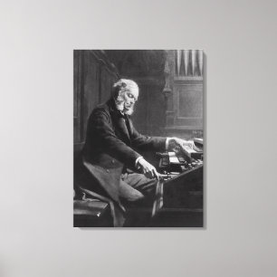 Cesar Franck an der Orgelkonsole Leinwanddruck