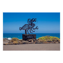 César Manrique Lobster Sculpture, Jameos del Agua Poster
