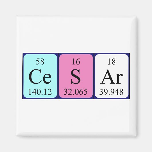 Cesar Periodenmagnet Magnet (Vorne)