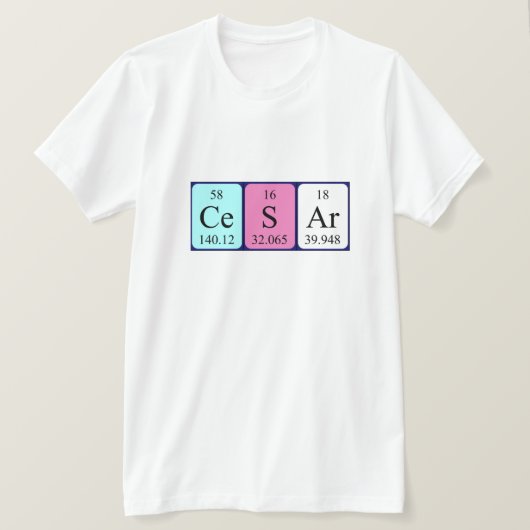 Cesar Periodenname Shirt (Design vorne)
