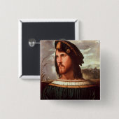 Cesare Borgia-Herzog von Valencia Button (Vorne & Hinten)